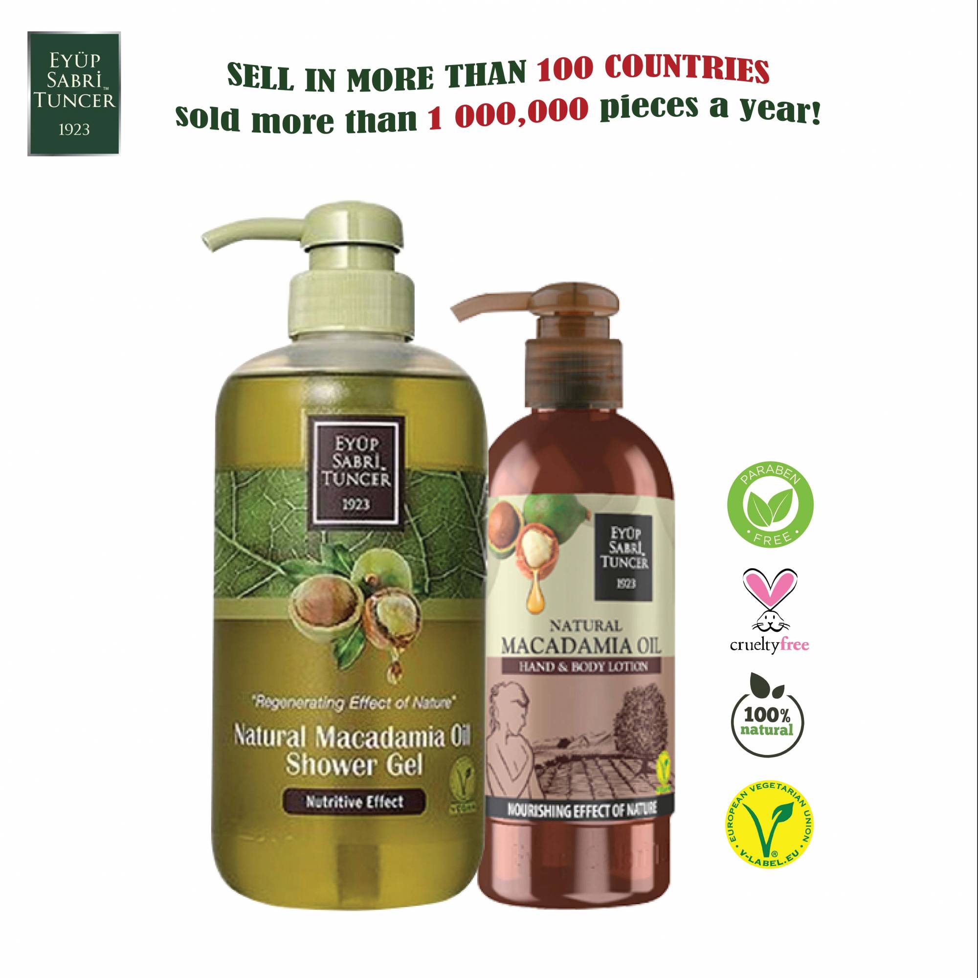 Natural Macadamia Oil Shower Gel