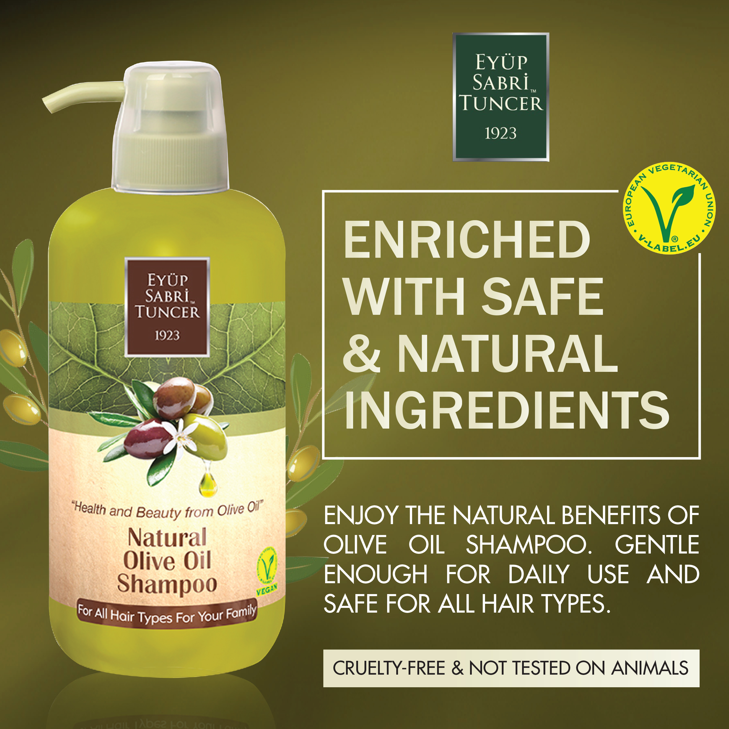 Natural Olive Oil Shampoo/600ml